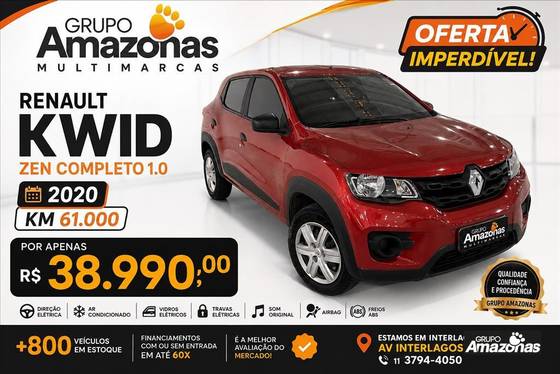 RENAULT KWID 1.0 12V SCE FLEX ZEN MANUAL RENAULT KWID 1.0 12V SCE FLEX ZEN MANUAL